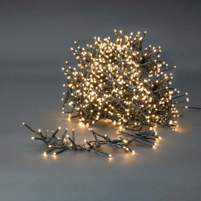 Julebelysning | Klynge | 1512 LED's | Varm Hvit | 11.00 m | Lyseffekter: 7 | Innendørs eller utendørs | Nettstrøm drevet