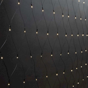 Decorative Net Lights | Warm White | 160 LED's | 2 x 1 m | Light effects: 7 | Indoor & Outdoor | Mains Powered