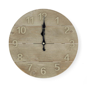 Wall Clock | Diameter: 300 mm | Wood | Beige / Brown