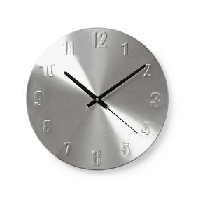 Wall Clock | Diameter: 300 mm | Metal | Silver