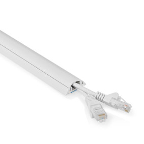 Kábelrendező | Cső | 1 db | Maximális kábel vastagság: 12 mm | PVC | Fehér