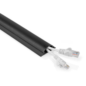 Kabelmanagement | Röhre | 1 Stück | max. Kabeldicke: 16 mm | PVC | Schwarz