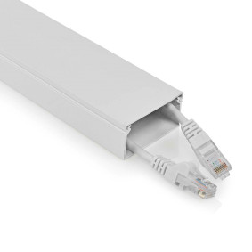 Kabel Management | Kanal | 1 stk. | Maksimal tykkelse på kabel: 25 mm | Aluminium | Hvid