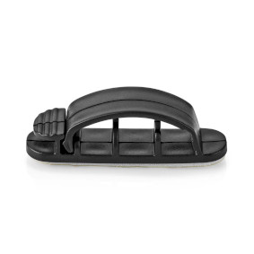 Cable Management | Cable Clip | Locked | Number of slots: 3 Slots | Maximum cable thickness: 7.5 mm | Polypropylene | Black