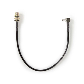 Cable de antena | SMA hembra | TS9 | Chapado en oro | 50 Ohm | Apantallado Simple | 0.20 m | Redondo | PVC | Negro | Caja