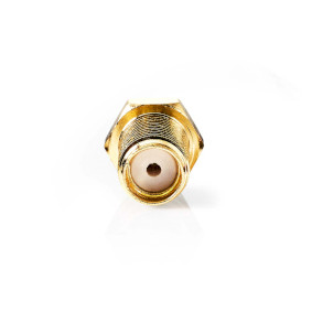 SMA Connector | Straight | Female | Gold Plated | 50 Ohm | Crimp | Cable input diameter: 2.55 mm | Metal | Gold | 2 pcs | Box