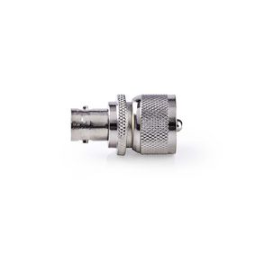Satellite & Antenna Adapter | PL259 Male | BNC Female | Nickel Plated | 75 Ohm | Straight | Metal | Silver | 10 pcs | Polybag