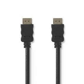 High Speed HDMI™ Cable with Ethernet | HDMI™ Connector | HDMI™ Connector | 4K@30Hz | ARC | 10.2 Gbps | 1.00 m | Round | PVC | Black | Box