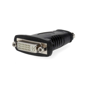 HDMI™ Adapter | HDMI™ Input | DVI-D 24+1-Pin Female | Nickel Plated | Straight | ABS | Black | 1 pcs | Box