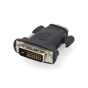 HDMI™ Adapter | DVI-D 24+1-Pin Han | HDMI™ Output | Nikkel belagt | Rett | ABS | Sort | 1 stk. | Boks
