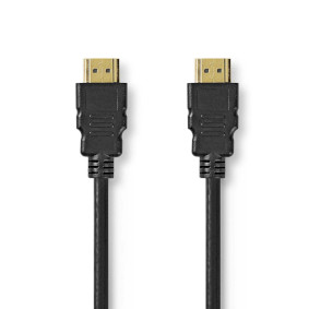 HDMI™ kabel | HDMI™ Kontakt | HDMI™ Kontakt | 8K@60Hz | eARC | Guldplaterad | 3.00 m | PVC | Svart | Låda