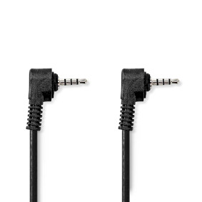 Audio Video Cable | 3.5 mm Male | 3.5 mm Male | Nickel Plated | 2.00 m | Round | PVC | Black