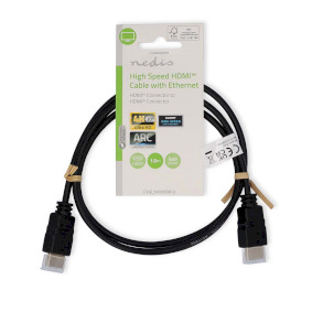 Nedis Câble HDMI coudé à 90° haute vitesse avec Ethernet Noir (1.5 mètre)  (CVGP34200BK15) - Achat Câbles et adaptateurs HDMI NEDIS pour  professionnels sur