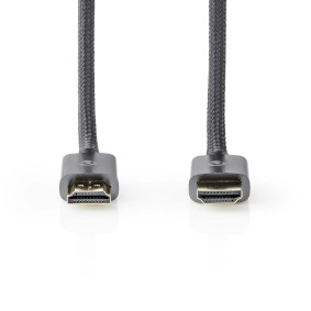 NEDIS Câble HDMI coudé à droite haute vitesse avec Ethernet Noir