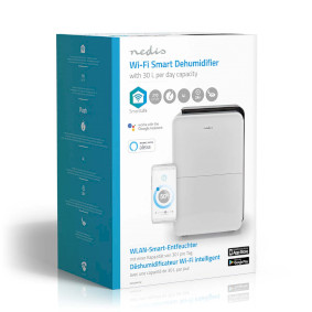 Deumidificatore SmartLife, Wi-Fi, 30 l/Giorno, Deumidificazione /  Continua / Asciugatura della biancheria / Ventilazione, Android™ / IOS, Igrostato regolabile