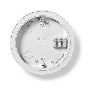 Detektormontering | Diameter: 128 mm | Skrue og stik | Hvid