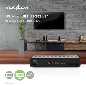 DVB-T2-Receiver, Free To Air (FTA), 480i / 480p / 576i / 576p / 720p /  1080i / 1080p, H.265, 1000 Kanäle, Panoramafunktion, Elektronischer  Programmführer, ferngesteuert