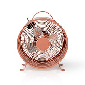 Asztali ventillátor | Hálózati Áramellátás | Átmérő: 250 mm | 20 W | 2-sebességes | Szüreti Rózsaszín