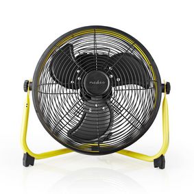 Stojanový ventilátor | 300 mm | 3-Rychlostní | Naklápěcí | Černá / Žlutá