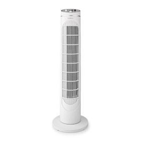 Sloupový Ventilátor | 3-Rychlostní | Rotace | 45 W | Časovač vypnutí | Bílá