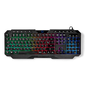 Wired Gaming Keyboard | USB Type-A | Membrane Keys | LED | AZERTY | FR Layout | Power cable length: 1.30 m | Multimedia