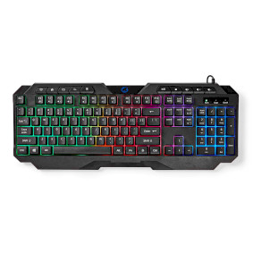 Wired Gaming Keyboard | USB Type-A | Membrane Keys | LED | QWERTY | US Layout | Power cable length: 1.30 m | Multimedia