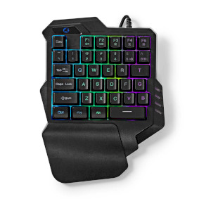 Wired Gaming Keyboard | USB Type-A | Folientasten | RGB | Einhändig | Universal | Netzkabellänge: 1.60 m | Gaming