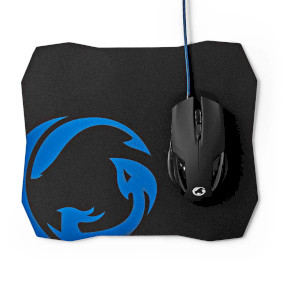 Gaming Mouse & Mouse Pad Set | Wired | DPI: 1200 / 2400 / 4800 / 7200 dpi | Adjustable DPI | Number of buttons: 6 | Programmable buttons | Right-Handed | 1.50 m | Without Lighting