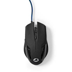 Gaming Mouse | Vezetékes | 1200 / 2400 / 4800 / 7200 dpi | Állítható DPI | Gombok száma: 6 | Programozható gombok | Jobbkezes | 1.50 m | Világítás Nélkül
