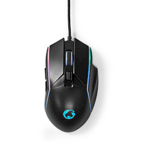 Gaming Mouse | Wired | 800 / 1200 / 2400 / 3200 / 4800 / 7200 dpi | Justerbar DPI | Antall knapper: 6 | Programmerbare knapper | Right-Handed | 1.50 m | LED