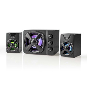 Gaming Speaker | Høyttalerkanaler: 2.1 | USB-Strøm | 3.5 mm Han | 33 W | LED | Volumkontroll