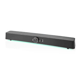 Gaming Speaker | Høyttalerkanaler: 2.0 | USB-Strøm | 3.5 mm Han | 30 W | LED | Volumkontroll | Koblingsutgang: 1x 3.5 mm