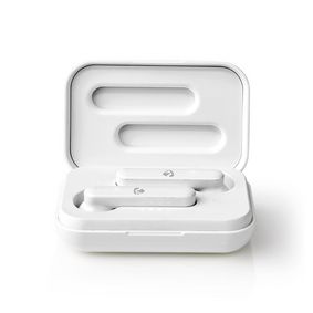 Vollständig drahtlose Kopfhörer | Bluetooth® | max. Batteriespielzeit: 2.5 Std | Berührungssteuerung | Ladegehäuse | Eingebautes Mikro | Stimmkontrolle | Weiss