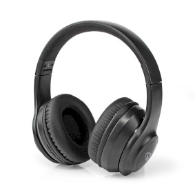 Bezdrátová sluchátka Over-Ear | Maximální doba přehrávání na baterie: 16 hod | Vestavěný mikrofon | Ovládání stiskem | Potlačení hluku | Podpora hlasového ovládání | Ovládání Hlasitosti | Černá