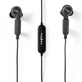 Teljesen vezeték nélküli fülhallgató | Bluetooth® | Maximális akkumulátor lejátszási idő: 3.5 hrs | Nyomás Vezérlés | Töltő tok | Beépített mikrofon | Hangvezérlés támogatás | Fül szárny | Fekete