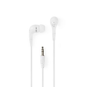 Écouteurs Filaires | 3.5 mm | Longueur de corde: 1.20 m | Contrôle du Volume | Blanc