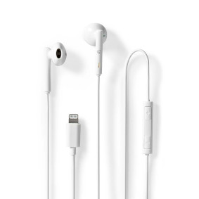 Wired Earphones | Lightning | Cable length: 1.20 m | Built-in microphone | Volume control | White