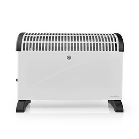 konveksjon Heater | 2000 W | 3 Varmeinnstillinger | Justerbar termostat | Veltebeskyttelse | Integrerte håndtak | Hvit