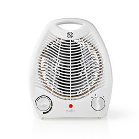 Fan Heater | 1000 / 2000 W | Adjustable thermostat | 2 Heat Settings | Integrated handle(s) | Fall over protection | White