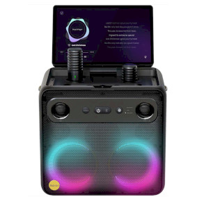 Break X2 Tragbarer Karaoke-Lautsprecher mit 10,1" Touchscreen und 2 drahtlosen Mikrofonen 560 W