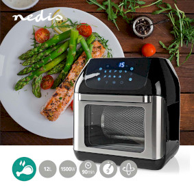  12L Large Air Fryer, 6-in-1 Air Fryer Oven, Grill