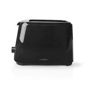 Lumme Black 2-Slice Toaster with 7 Browning Options, LED Indicators, and Removable Crumb Tray | TS118B