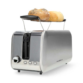 Toaster | 2 Steckplätze | Bräunungsstufen: 7 | Auftaufunktion | Aluminium / Silber