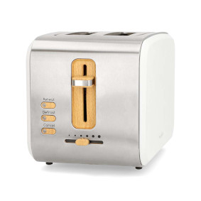 Toaster | Soft Touch Series | 2 Slots | Browning levels: 6 | Defrost feature | White