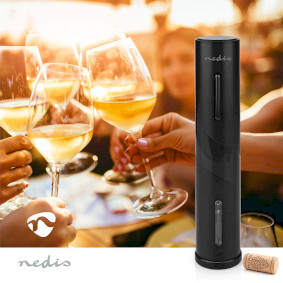 MERLOT. Cavatappi, elettrico (nero, ABS) come gadget