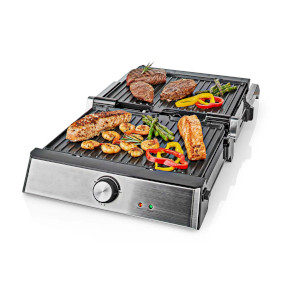 Contact Grill | 2000 W | 29 x 23 cm | Adjustable temperature control | Plastic / Stainless Steel