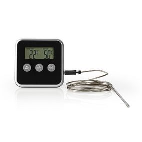 Meat Thermometer | 0 - 250 °C | Digital Display | Timer