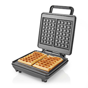Waffle Maker | Belgian waffles | 22 x 12.5 cm | 1200 W | Automatic temperature control | ABS / Aluminium
