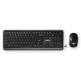 Maus und Tastatur-Set | Wireless | Maus- und Tastaturverbindung: USB | 800 / 1200 / 1600 dpi | Einstellbar DPI | QWERTY | US-Layout