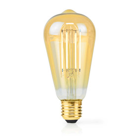 Bombilla de Filamento LED E27 | ST64 | 4.9 W | 470 lm | 2100 K | Regulable | Luz muy cálida | 1 uds.